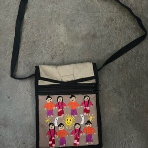 Colorful Embroidered Crossbody Bag